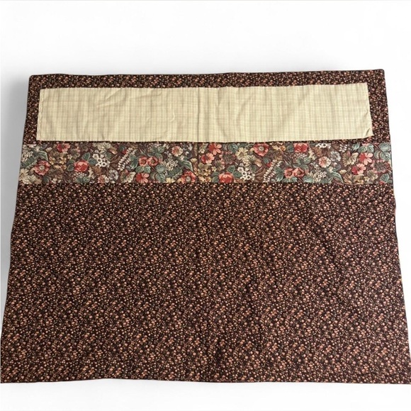 Vintage Handmade Halloween Patchwork Wall Hanging/ curtain with Pumpkin Design - Picture 5 of 8